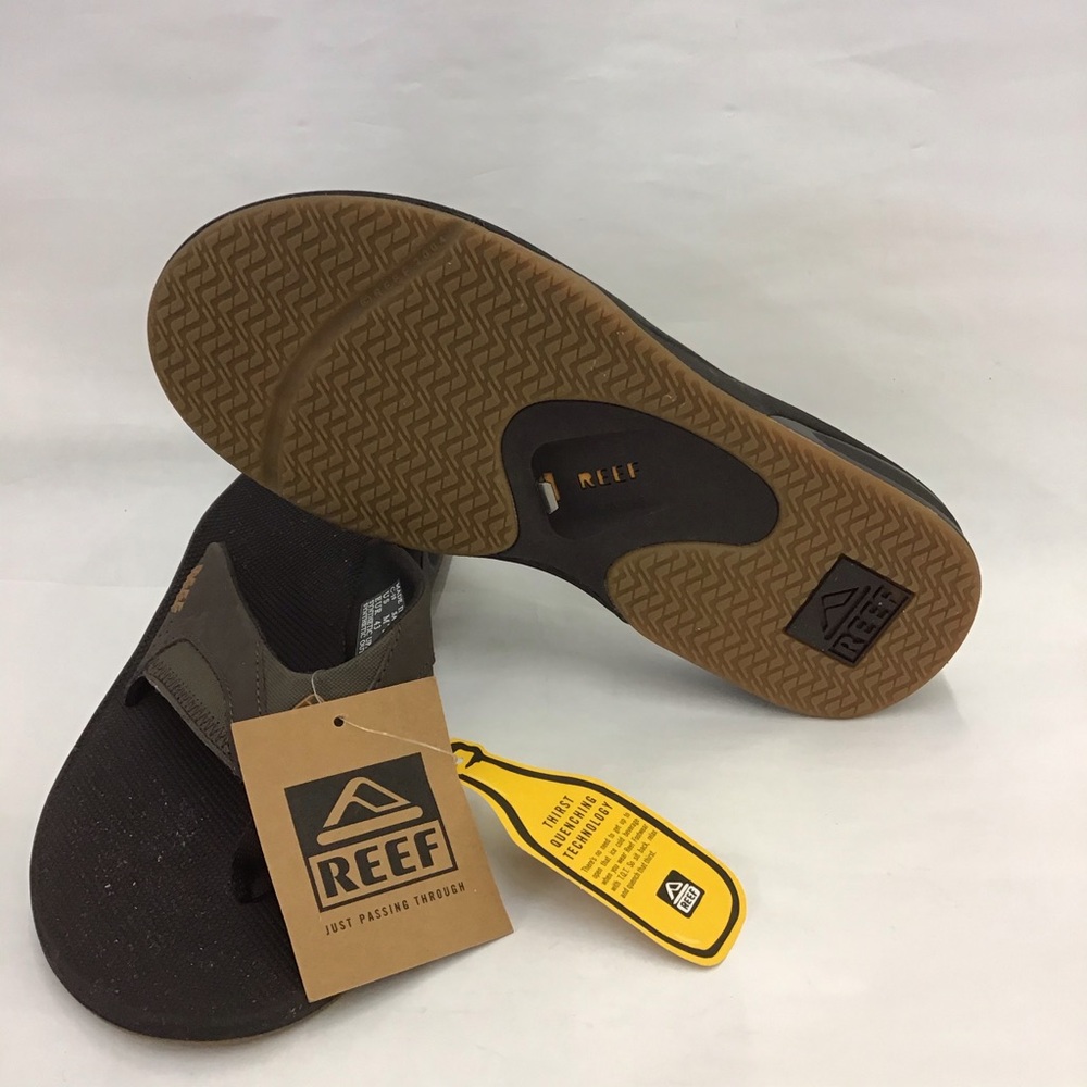 Reef Mens Fanning Sandal Brown Size: 10 - Picture 2 of 3